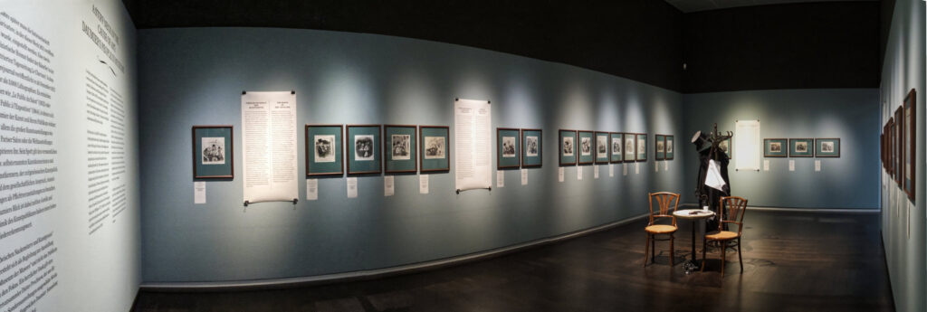 Ausstellungsraum der Daumier-Sonderausstellung